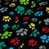 TESSUTO PURO COTONE FANTASIA ORME MULTICOLOR