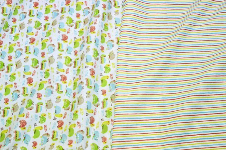TESSUTO PURO COTONE FANTASIE BIMBO COORDINATE