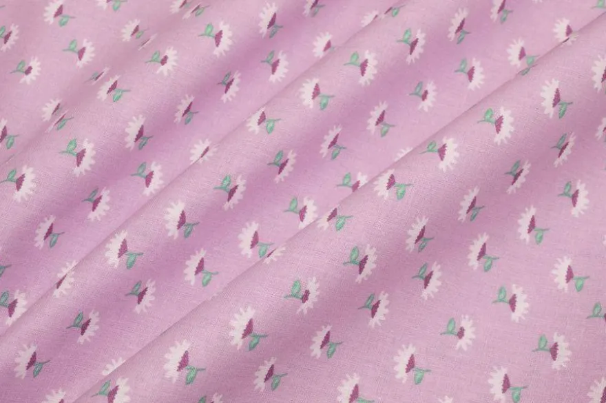 TESSUTO PURO COTONE FANTASIE PATCHWORK ABBINATE LILLA