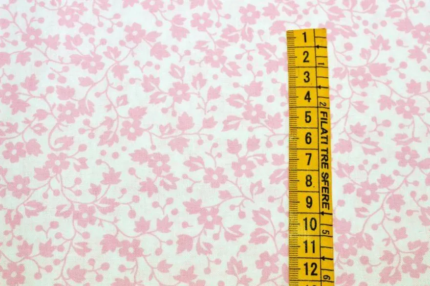 TESSUTO PURO COTONE FANTASIE PATCHWORK ABBINATE ROSA