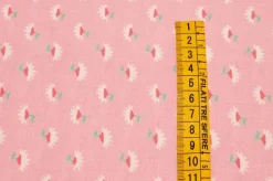 TESSUTO PURO COTONE FANTASIE PATCHWORK ABBINATE ROSA