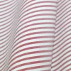 TESSUTO PURO COTONE RIGATINO GOFFRATO ROSSO