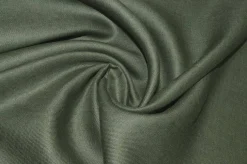 TESSUTO PURO LINO ABITI UOMO VERDE MILITARE