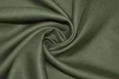 TESSUTO PURO LINO ABITI UOMO VERDE MILITARE