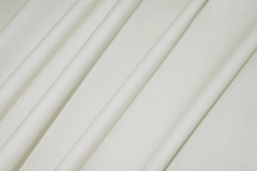 TESSUTO PURO LINO ABITO UOMO BIANCO