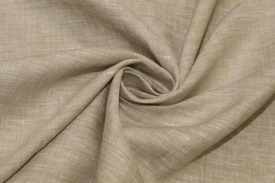 TESSUTO PURO LINO BEIGE