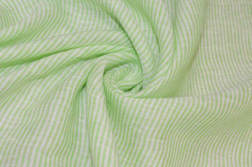 TESSUTO PURO LINO CAMICERIA RIGHETTA VERDE MELA