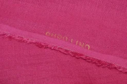 TESSUTO PURO LINO COLOR FUCSIA
