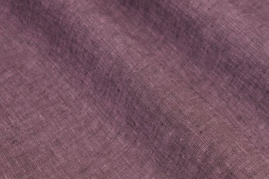 TESSUTO PURO LINO DA CAMICERIA COLOR CIPOLLA MELANGE