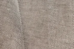 TESSUTO PURO LINO DIAGONALE MARRONE