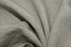 TESSUTO PURO LINO GRIGIO MELANGE