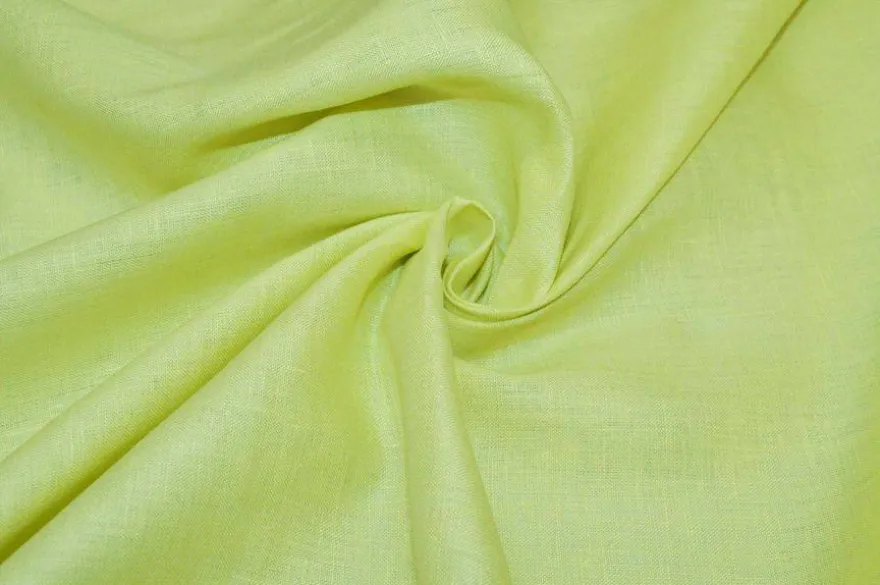 TESSUTO PURO LINO LIME