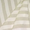 TESSUTO PURO LINO RIGONE BIANCO BEIGE