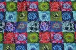 TESSUTO RASATELLO COTONE FANTASIA COVID19