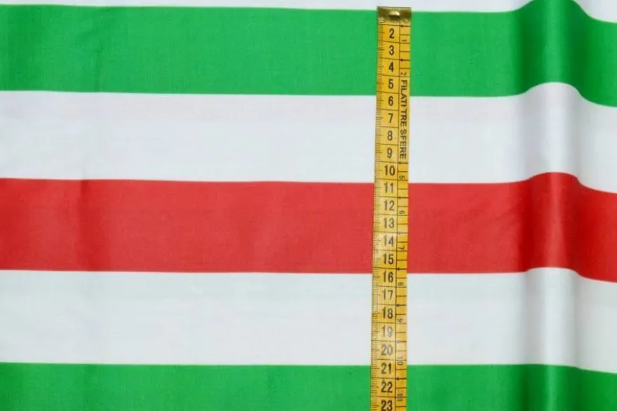 TESSUTO RASATELLO COTONE TRICOLORE
