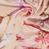 TESSUTO RASATELLO PURA VISCOSA FANTASIA MODA ARANCIONE