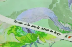 TESSUTO RASATELLO PURA VISCOSA FANTASIA MODA VERDE