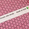 TESSUTO RASATELLO STREATCH FANTASIA ALTA MODA ROSA