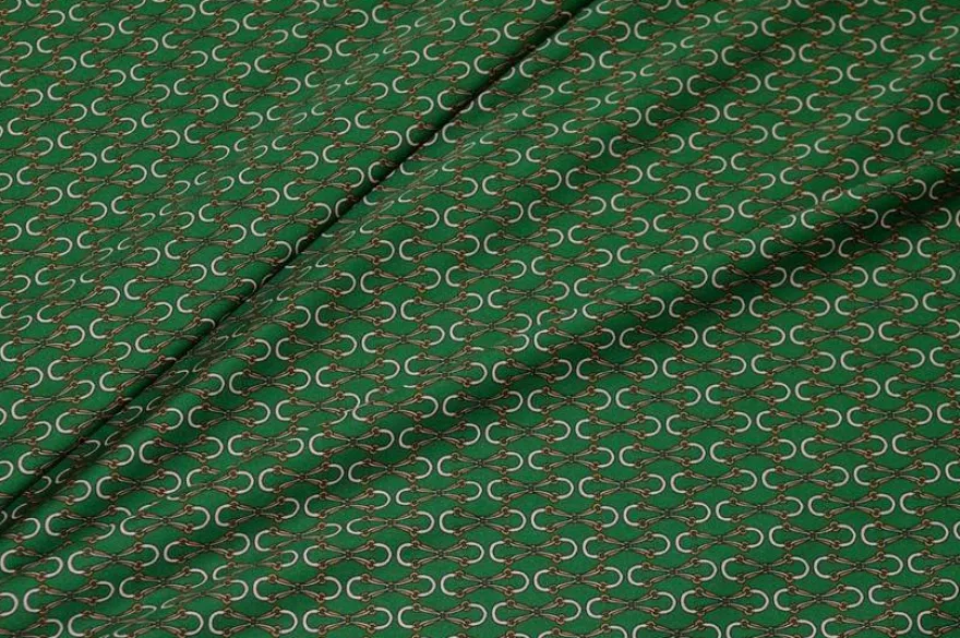 TESSUTO RASATELLO STREATCH FANTASIA ALTA MODA VERDE