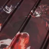 TESSUTO RASATELLO STRETCH FLOREALE BORDEAUX