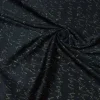 TESSUTO RASATELLO VISCOSA SCRITTE ORO