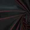 TESSUTO SATIN DUCHESSE ROSSO CANGIANTE NERO