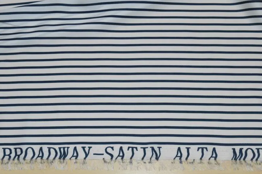 TESSUTO SATIN RIGA BLU