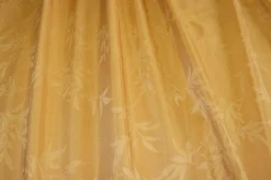 TESSUTO SHANTUNG ARREDO FANTASIA FOLIAGE GIALLO