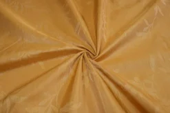 TESSUTO SHANTUNG ARREDO FANTASIA FOLIAGE GIALLO