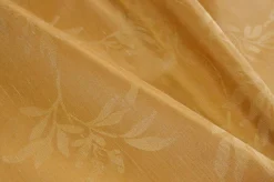 TESSUTO SHANTUNG ARREDO FANTASIA FOLIAGE GIALLO