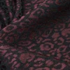 TESSUTO STRETCH ANIMALIER BORDEAUX