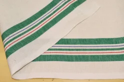 TESSUTO STROFINACCI MISTO LINO BANDA COLORATA