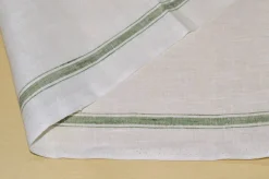 TESSUTO STROFINACCI PURO LINO RIGA COLORATA