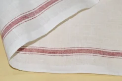 TESSUTO STROFINACCI PURO LINO RIGA COLORATA