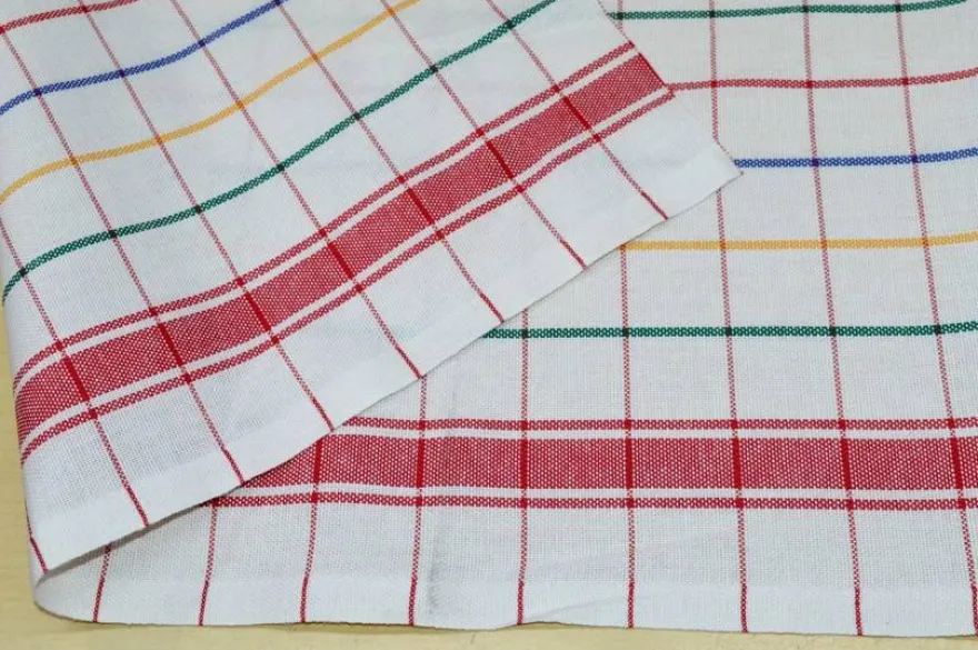 TESSUTO STROFINACCI SCACCO MULTICOLOR