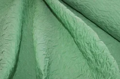 TESSUTO TAFFETA GOFFRATO VERDE PASTELLO