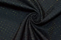 TESSUTO TAFFETAS MICRO FANTASIA LUREX ORO