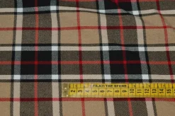 TESSUTO TARTAN BEIGE/NERO