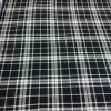 TESSUTO TARTAN BIANCO NERO STREATCH SC10