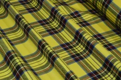 TESSUTO TARTAN PURA LANA GIALLO