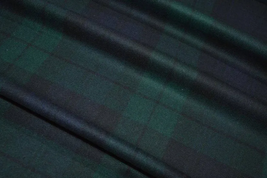 TESSUTO TARTAN PURA LANA PESO GIACCA