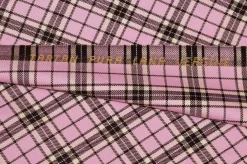 TESSUTO TARTAN PURA LANA ROSA