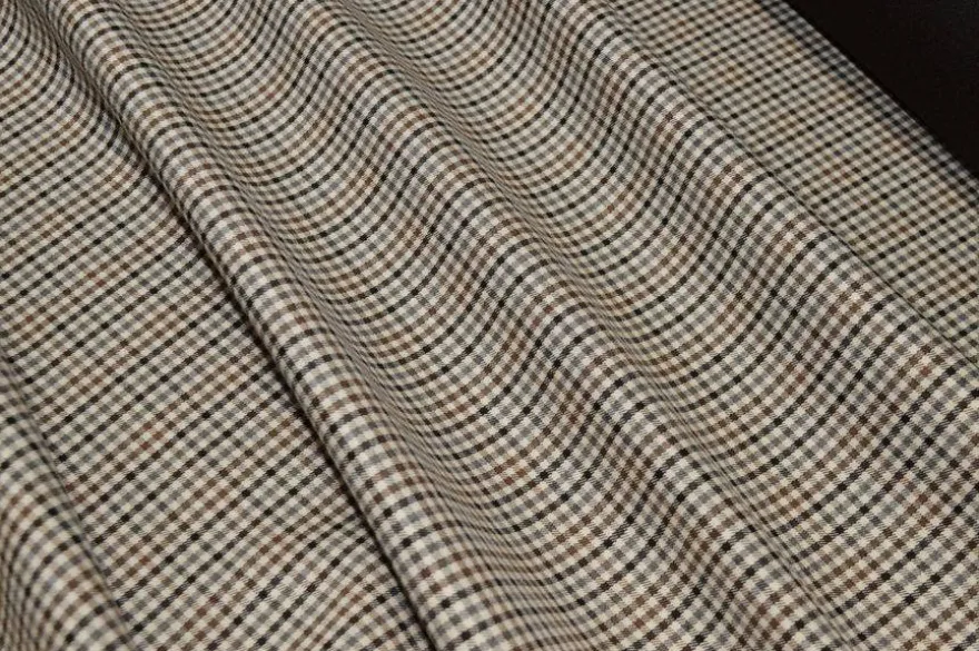 TESSUTO TARTAN QUADRETTO STRETCH ADESIVATO