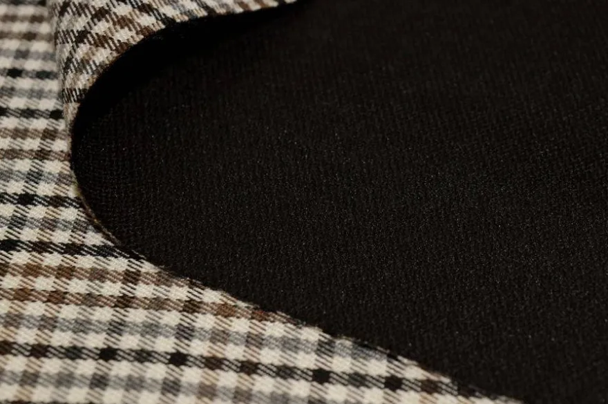 TESSUTO TARTAN QUADRETTO STRETCH ADESIVATO