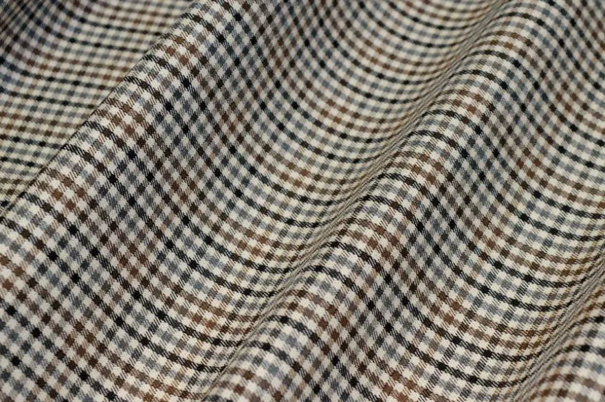 TESSUTO TARTAN QUADRETTO STRETCH ADESIVATO