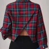 TESSUTO TARTAN ROSSO LEGGERO CAMICERIA