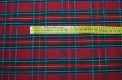 TESSUTO TARTAN ROSSO LEGGERO CAMICERIA