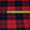 TESSUTO TARTAN ROSSO NERO