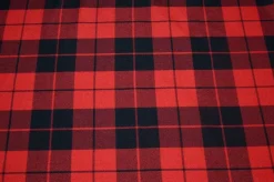 TESSUTO TARTAN ROSSO NERO