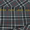 TESSUTO TARTAN SCOZZESE LANA GRIGIO NERO